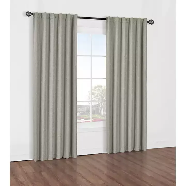 Oatmeal Baxter Blackout Curtain Panel, 84 in.