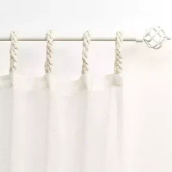 Oatmeal Braided 2-pc. Curtain Panel Set, 108 in.
