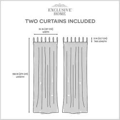 Oatmeal Braided 2-pc. Curtain Panel Set, 108 in.