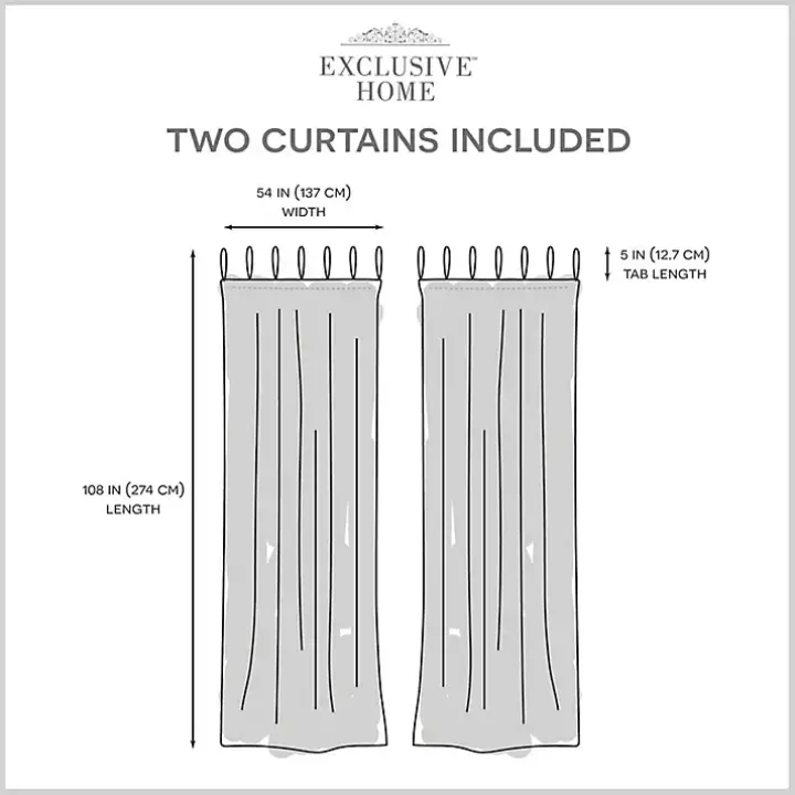 Oatmeal Braided 2-pc. Curtain Panel Set, 108 in.