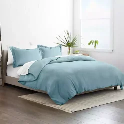 Ocean Blue Solid 3-pc. Queen Duvet Cover Set