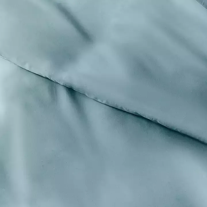 Ocean Blue Solid 3-pc. Twin Duvet Cover Set