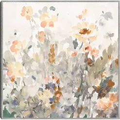 October Garden Framed Canvas Art Print