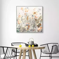 October Garden Framed Canvas Art Print