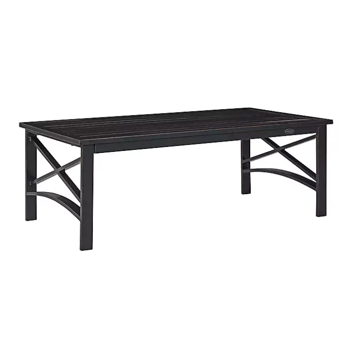 Oiled Bronze Metal Dayton Outdoor Coffee Table