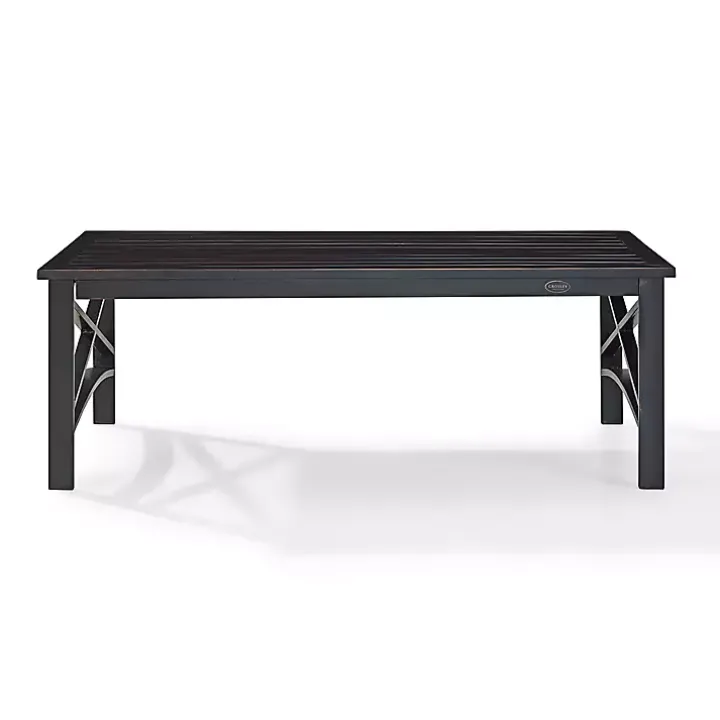 Oiled Bronze Metal Dayton Outdoor Coffee Table