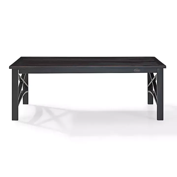 Oiled Bronze Metal Dayton Outdoor Coffee Table