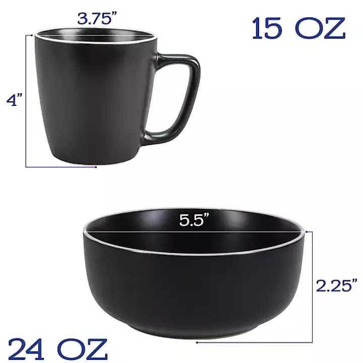 Onyx Eliza 16-pc. Dinnerware Set