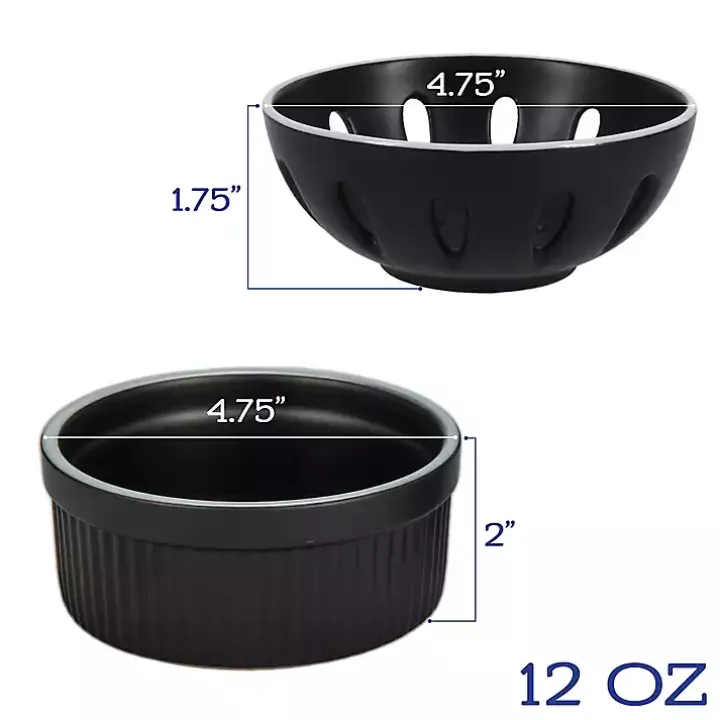 Onyx Stoneware 7-pc. Kitchen Accessories Set