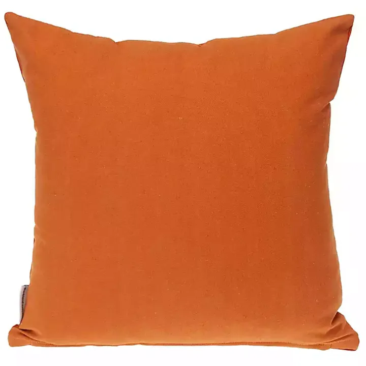 Orange Curved Stripes Pillow