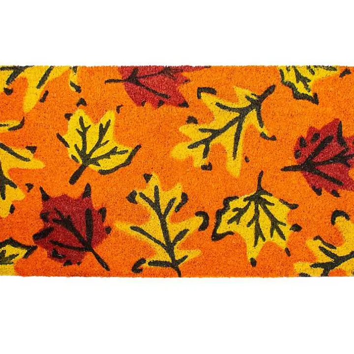 Orange Fall Botanical Doormat