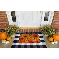 Orange Fall Botanical Doormat