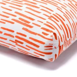 Orange Patterned Outdoor Chair Cushion