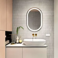 Oval Crosby LED Wall Mirror