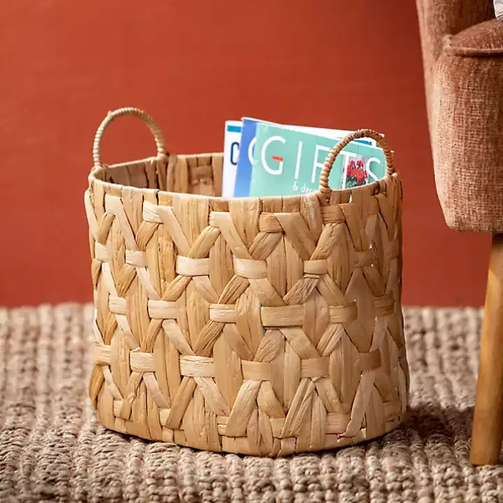 Oval Natural Woven Baskets, Set of 3