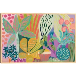 Palm Heaven Framed Canvas Art Print