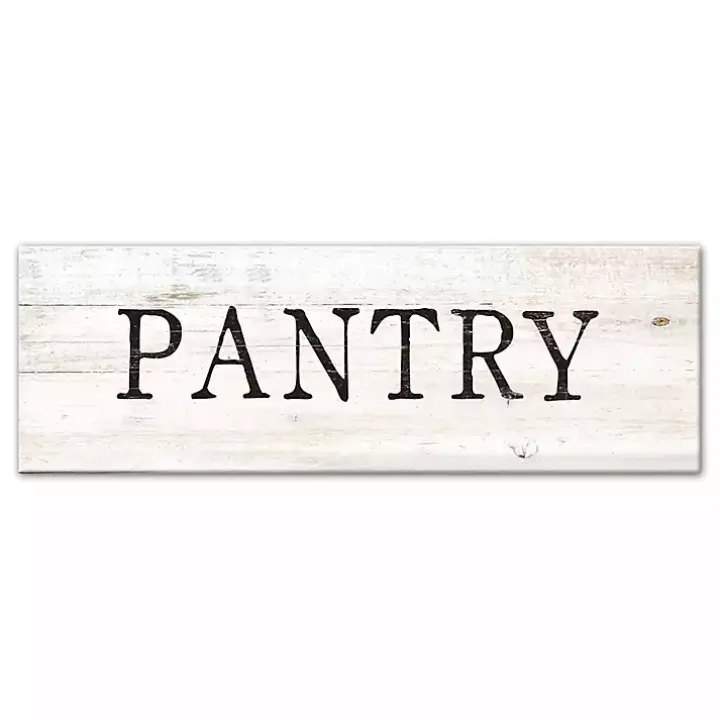 Pantry Script Canvas Art Print