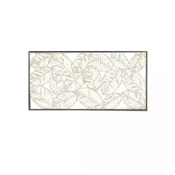 Paper Cloaked Leaves Metal Plaque
