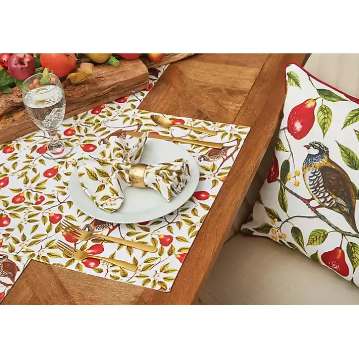Partridge in a Pear Tree Placemats, Set of 6
