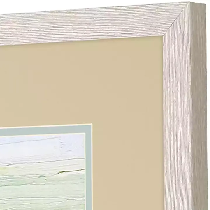 Pastel Beach Umbrella Framed Art Prints, Set of 2