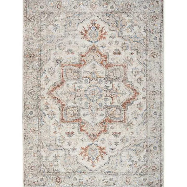 Pastel Medallion Washable Area Rug, 5x7