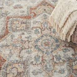Pastel Medallion Washable Area Rug, 5x7