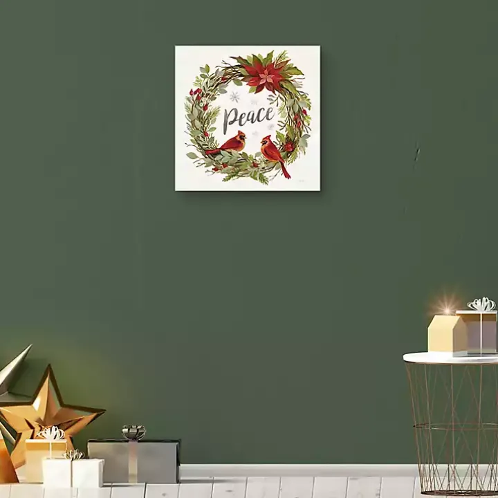Peace Wreath Canvas Art Print