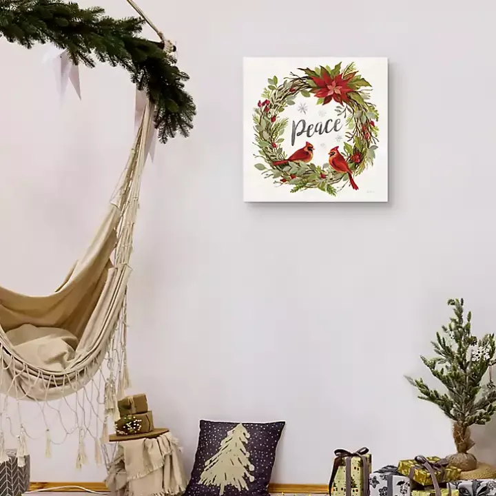 Peace Wreath Canvas Art Print