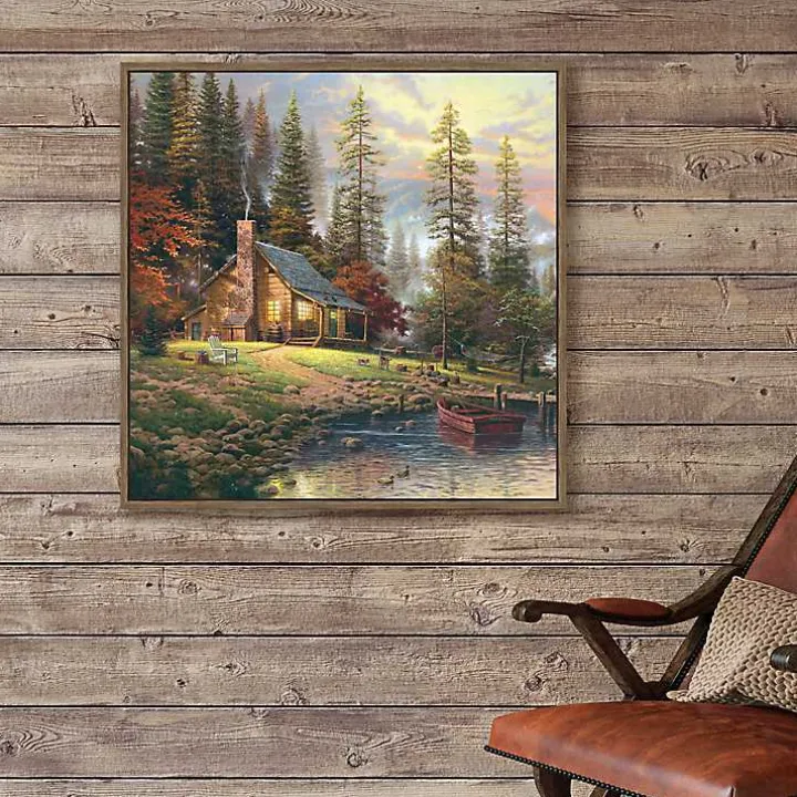 Peaceful Retreat Framed Canvas Art Print