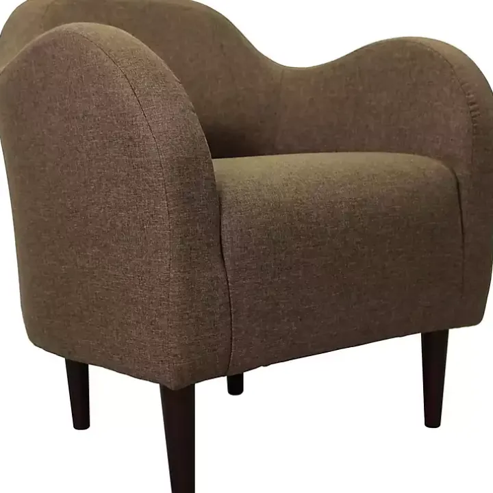 Pecan Julian Upholstered Accent Chair