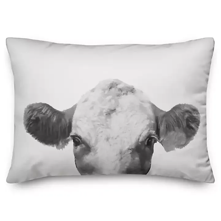 Peeping Cow Indoor/Outdoor Lumbar Pillow
