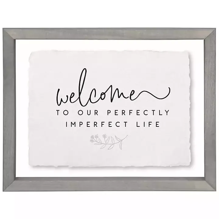 Perfectly Imperfect Life Wall Plaque