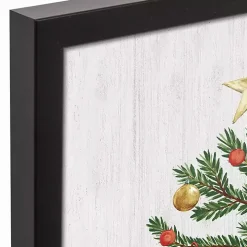 Personalized Christmas Tree Framed Canvas Print