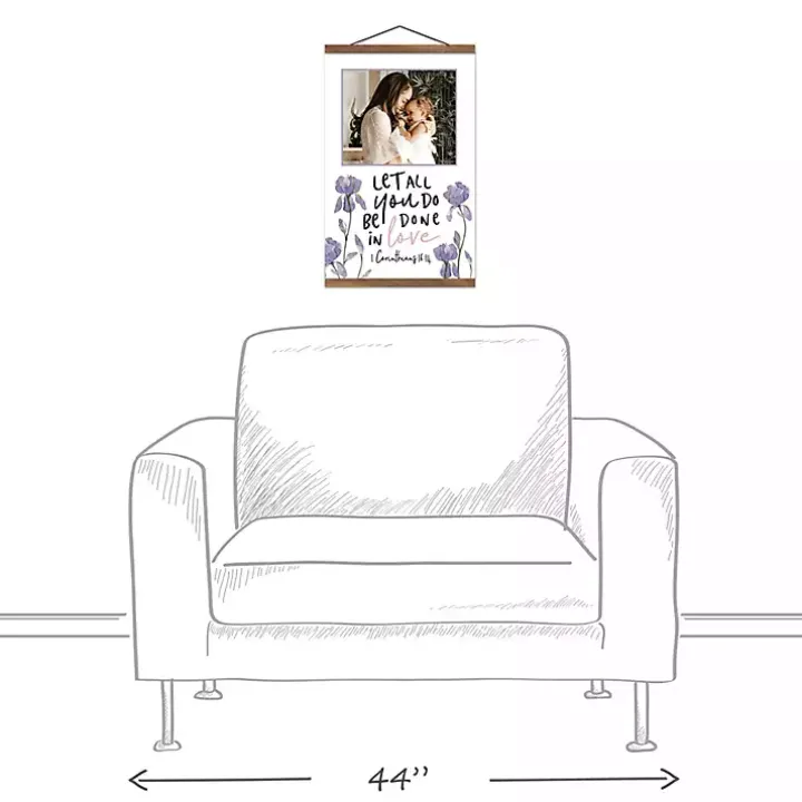 Personalized Done in Love Hanging Canvas Print