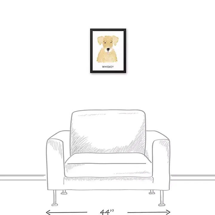 Personalized Golden Retriever Canvas Wall Plaque