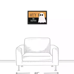 Personalized Hey Boo Framed Canvas Print