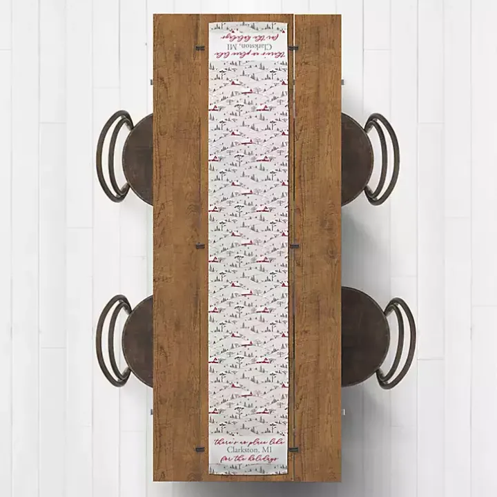 Personalized Home For The Holidays Table Runner