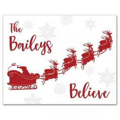 Personalized Our Family Believes Wall Plaque