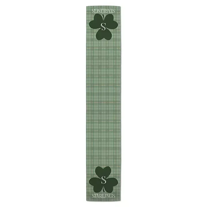 Personalized Plaid Clover Table Runner, 72 in.