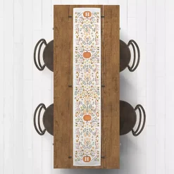 Personalized Pumpkin Floral Table Runner, 90 in.
