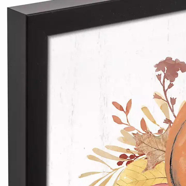 Personalized Pumpkin Monogram Canvas Art Print