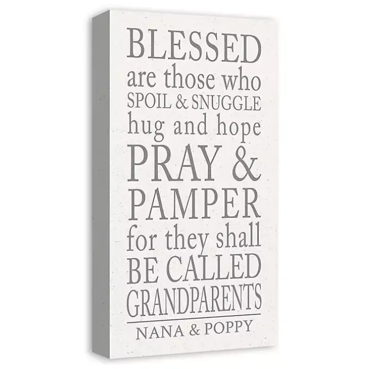 Personalized Those Grandparents Canvas Wall Plaque