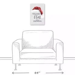 Personalized Welcome My Elves Canvas Wall Plaque