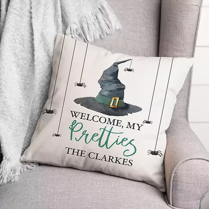 Personalized Welcome My Pretties Outdoor Pillow