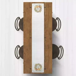 Personalized Wreath Monogram Table Runner, 72 in.