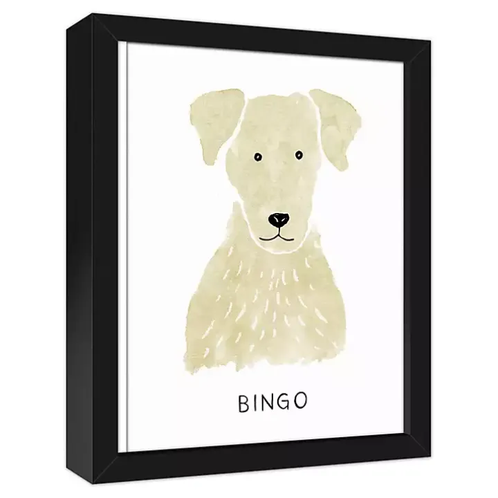 Personalized Yellow Labrador Canvas Wall Plaque