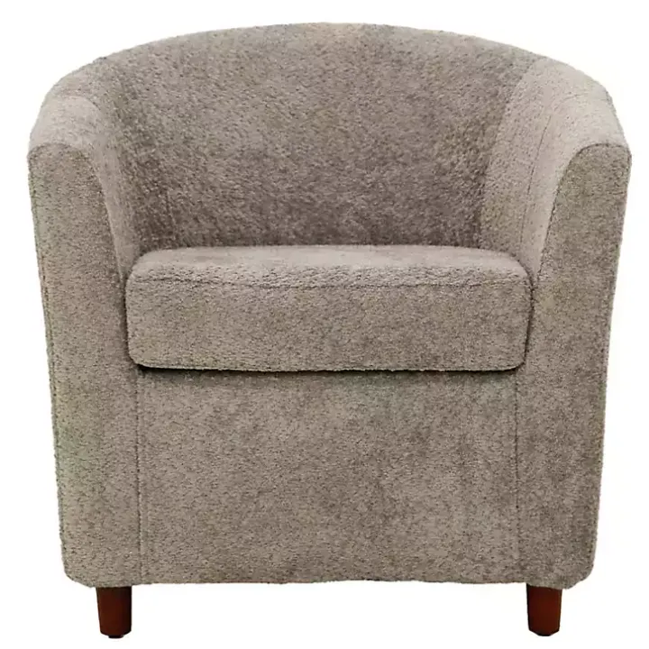 Pewter Boucle Parker Club Chair