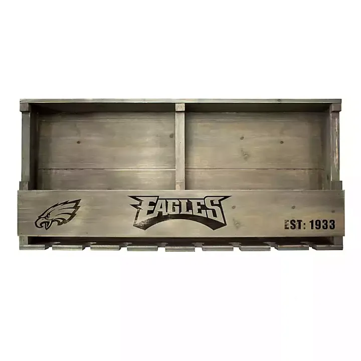 Philadelphia Eagles Reclaimed Wood Bar Shelf