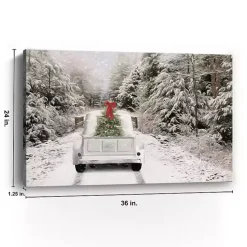 Picking Up the Tree Canvas Art Print