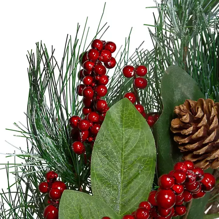 Pine Needles and Berries Wreath